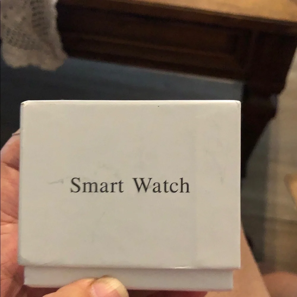 Unbranded White Smartwatch with Silver Bezel - Sleek Wearable